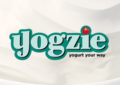 Yogzie frozen yogurt logo